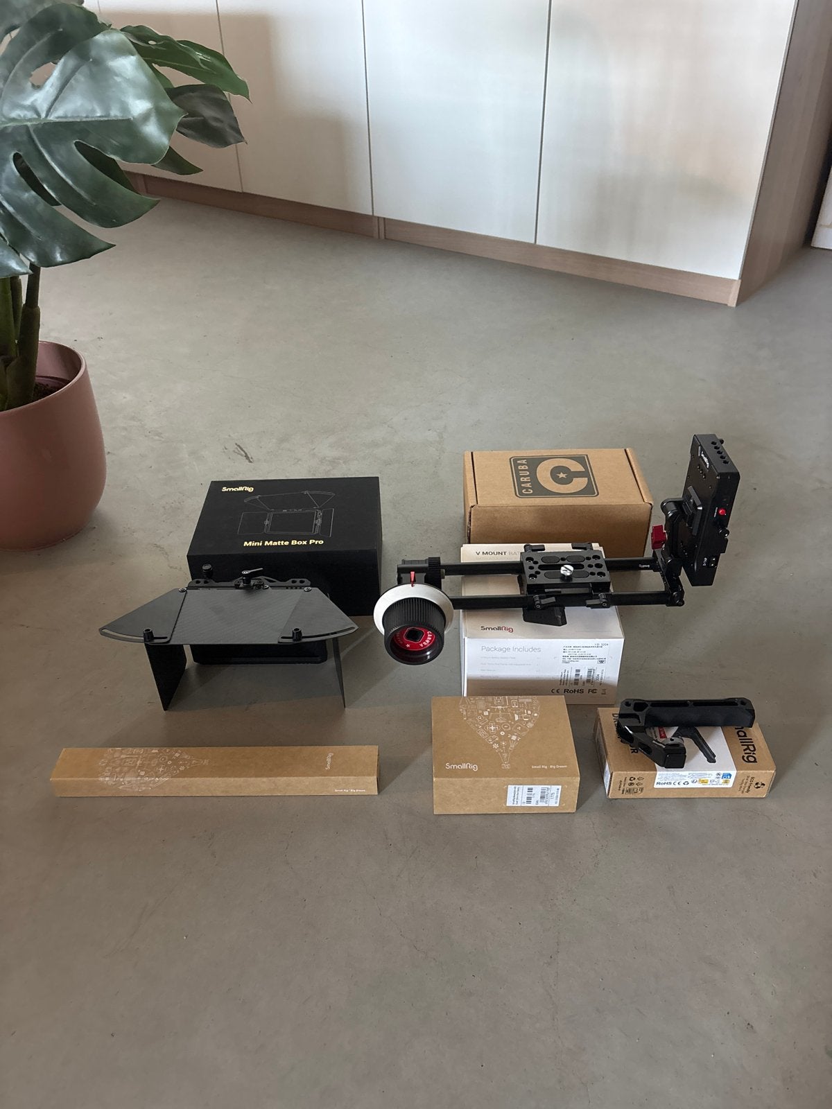 (nieuwe) Camera Rig. Matte box en v adapter zijn verkocht, SmallRig, Camera rig/cage, Ophalen of Verzenden, Nieuw