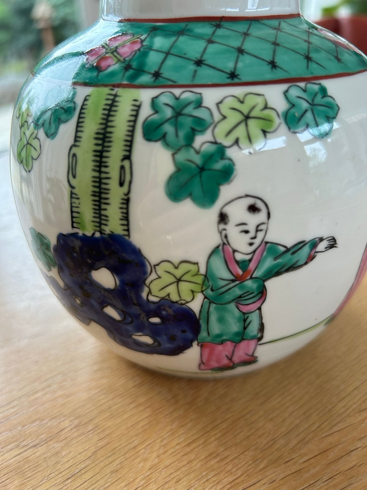 SALE Vintage gemberpot: kleurrijk porselein, slechts €4,50, Ophalen