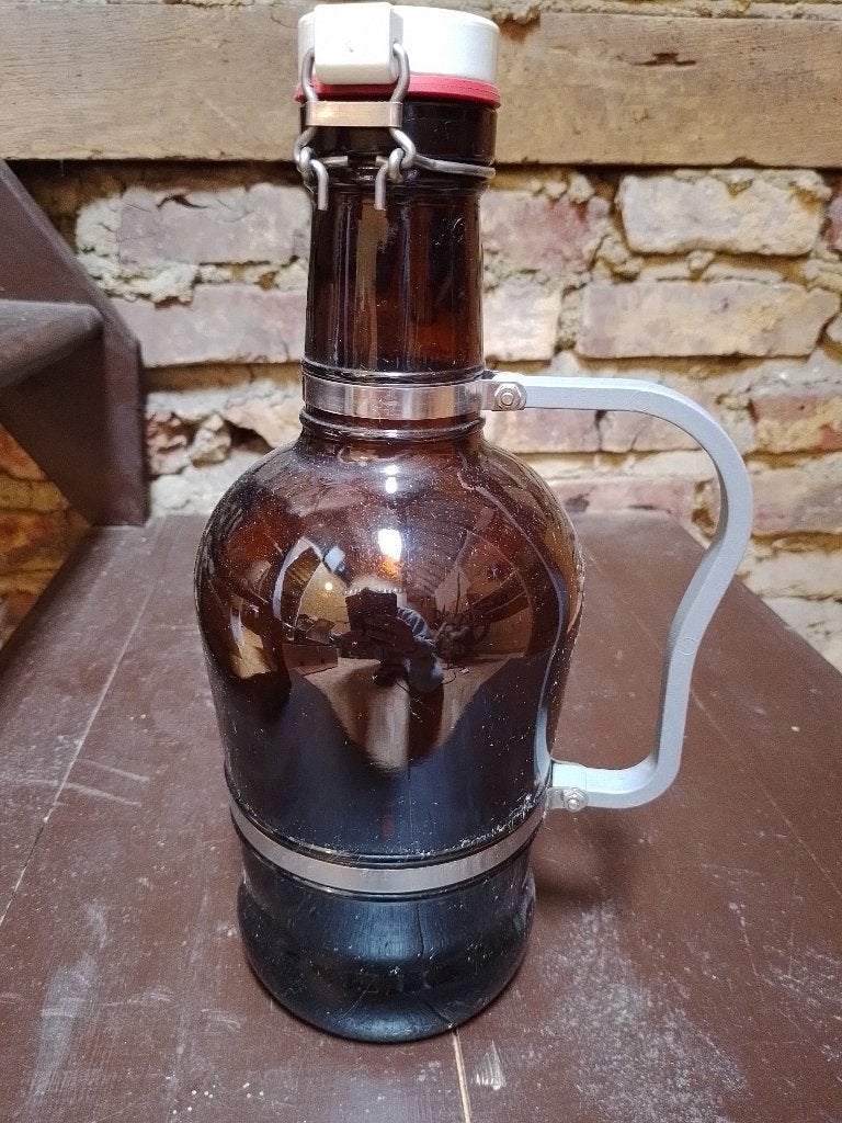grote beugelfles (2 liter) Christoffel blond (leeg), Verzamelen, Biermerken, Ophalen of Verzenden, Gebruikt, Flesje(s), Overige merken