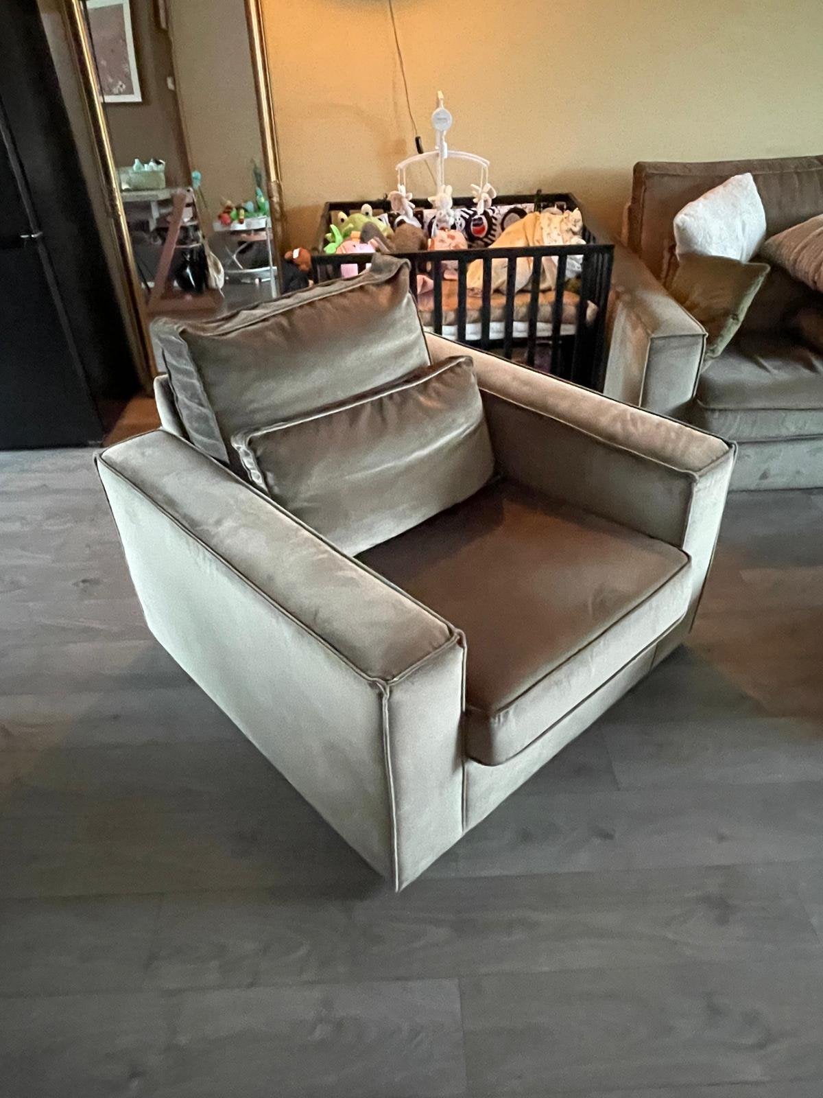 Fauteuil ‘Le Pradet’ van Zitmaxx wonen, Ophalen, Eenpersoons, 100 tot 125 cm, Zo goed als nieuw