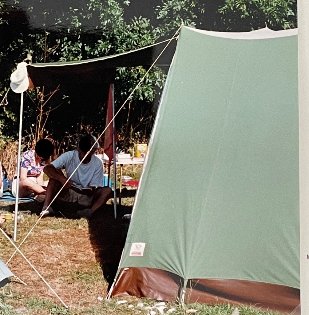 Vintage tent uit de jaren '80 met extra grondzeil, Ophalen, Gebruikt, Tot en met 2