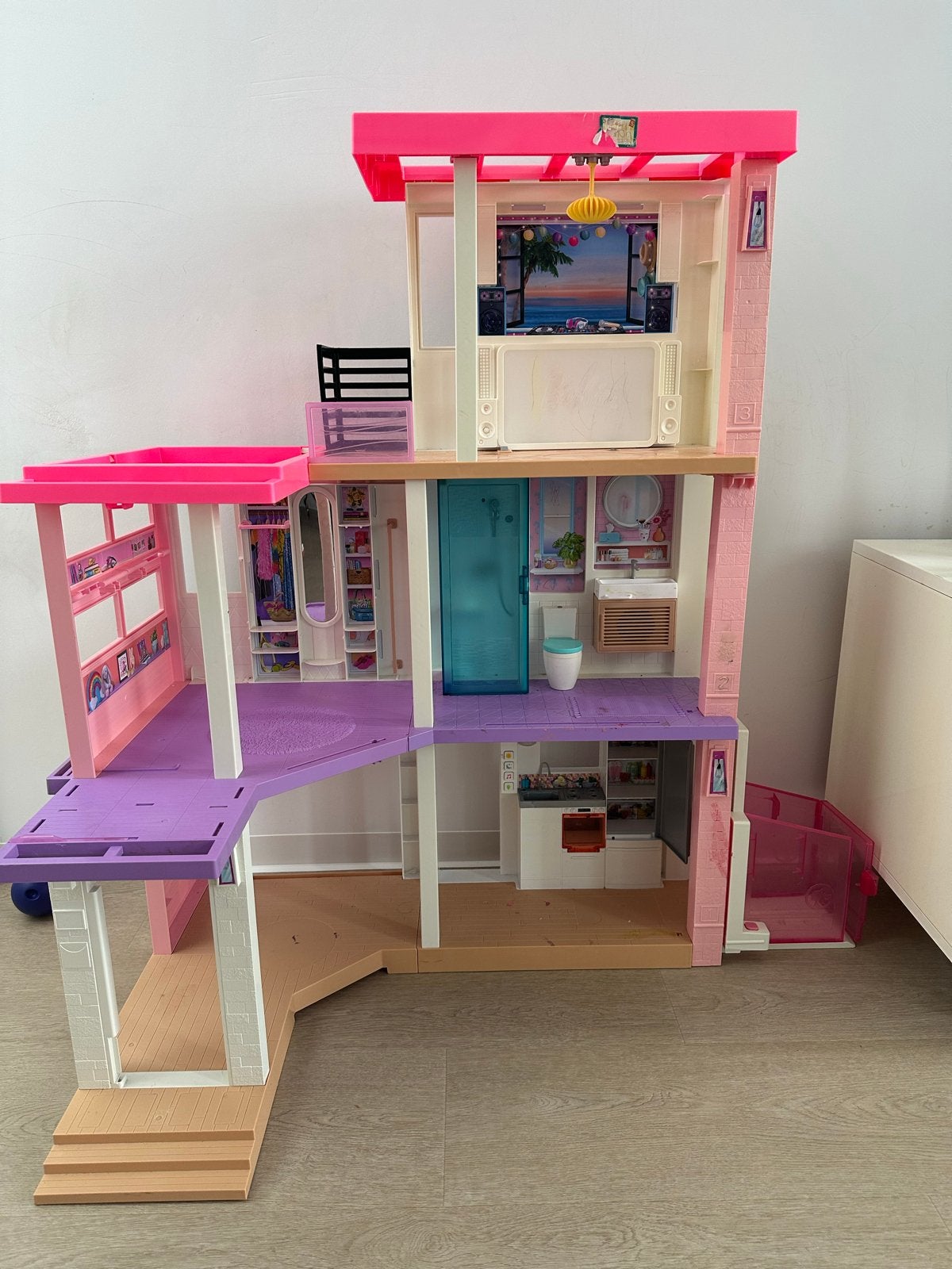 Barbie Droomhuis - 109 cm hoog, Ophalen, Gebruikt, Poppenhuis