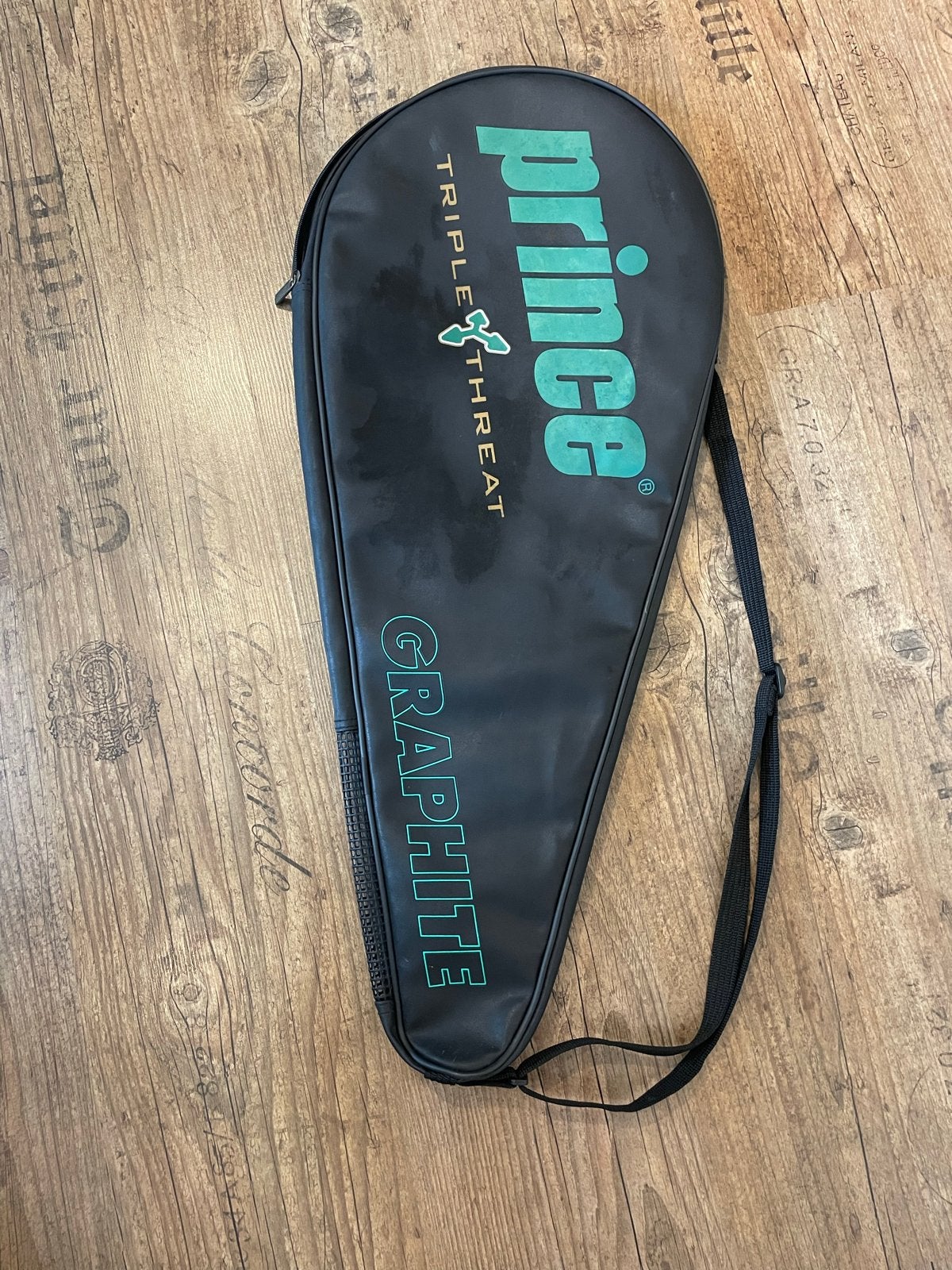 Prince Triple Threat Graphite Tennistas Groen Zwart, Ophalen of Verzenden, Gebruikt, Tas, Prince