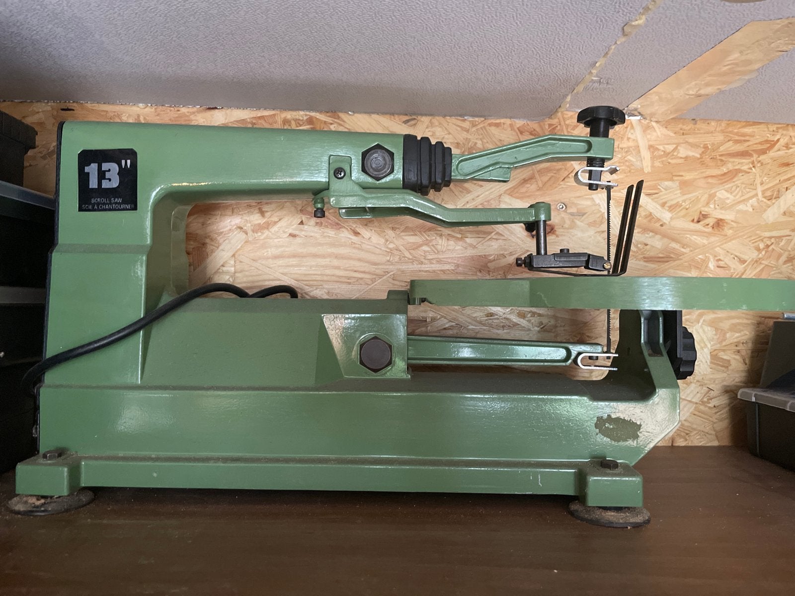 Figuurzaag 13" - Ideaal voor precisiewerk, Doe-het-zelf en Verbouw, Ophalen, Gebruikt, 30 tot 70 mm, Figuurzaag