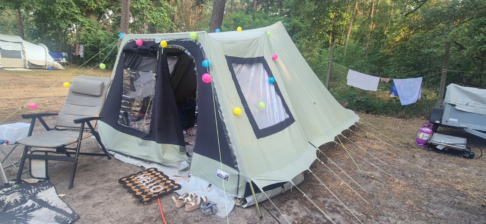 De Vrijbuiter Pyramide Dalas 4 tent, Ophalen, Gebruikt, Tot en met 4
