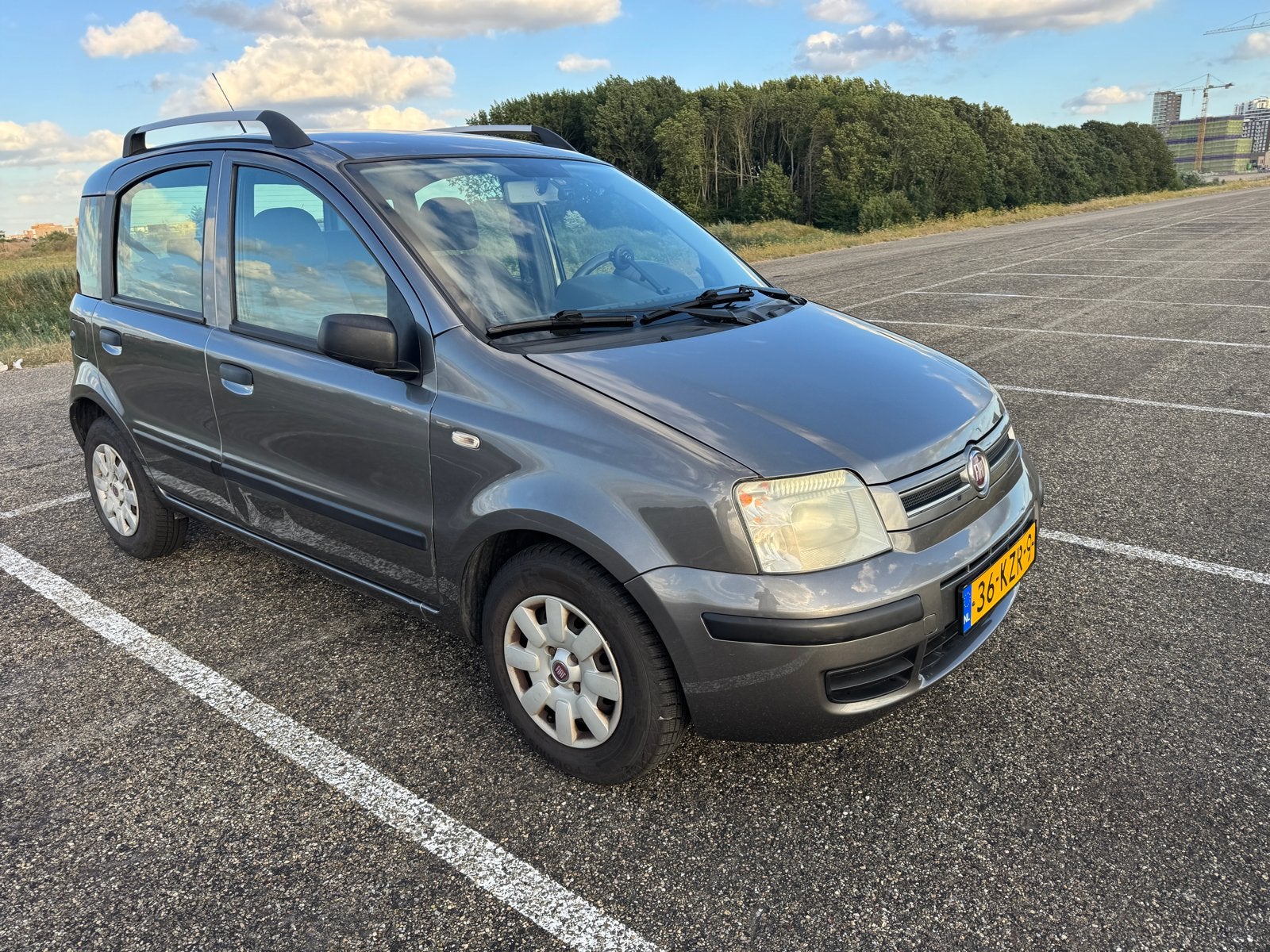 Fiat Panda 1.2 44KW 60PK 2010 Grijs, Voorwielaandrijving, 1242 cc, Origineel Nederlands, Handgeschakeld