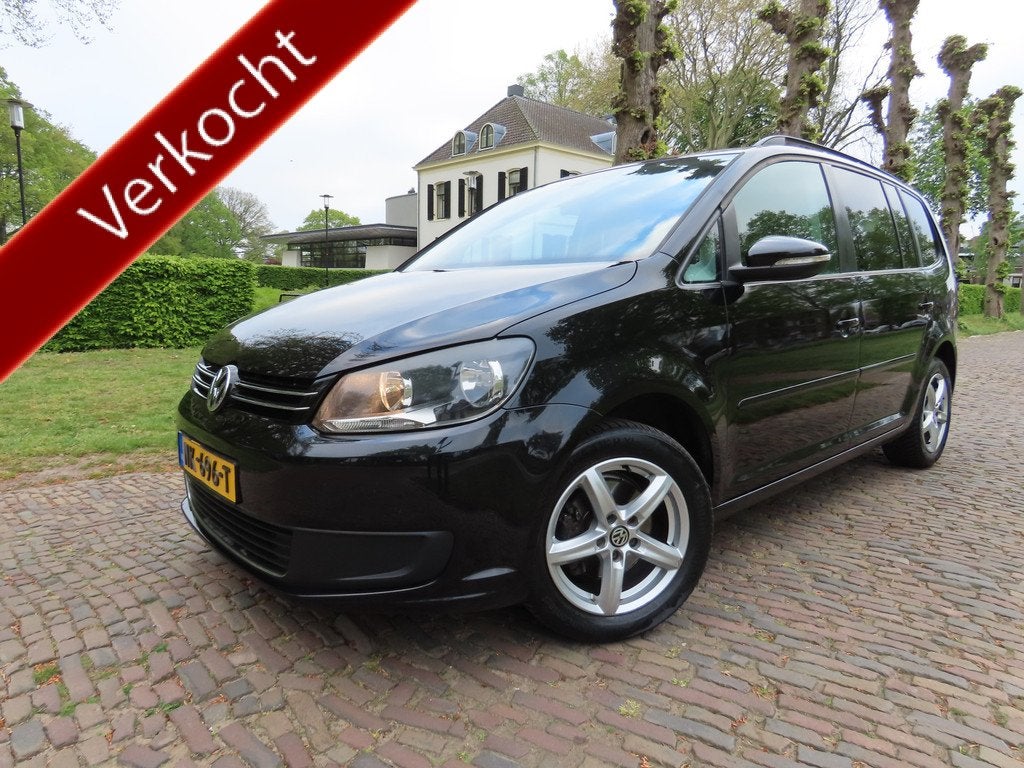 Volkswagen Touran 1.4 TSI Comfortline 7 Persoons Automaat/DS, Auto's, Euro 5, Gebruikt, Zwart, 4 cilinders