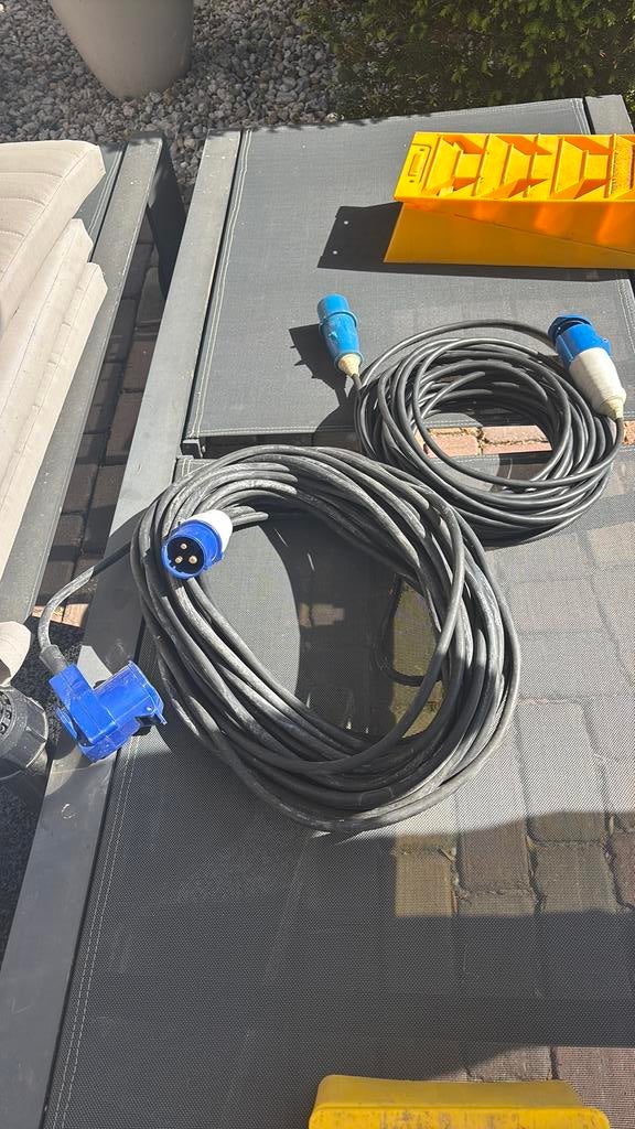 Verlengsnoer met CEE stekkers - Krachtstroomkabel, Ophalen of Verzenden, Zo goed als nieuw, Apparatuur