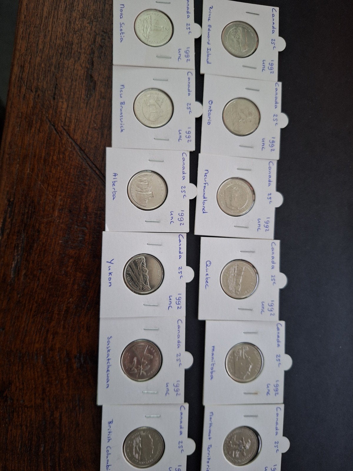 Canada serie 125 jaar Canada 1992 12 stuks, Ophalen of Verzenden, Buitenland, Munten