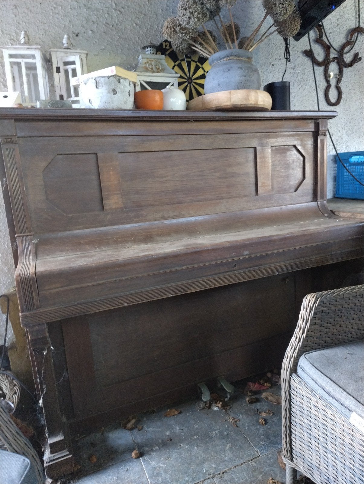 oude piano, Ophalen, Gebruikt, Bruin, Piano
