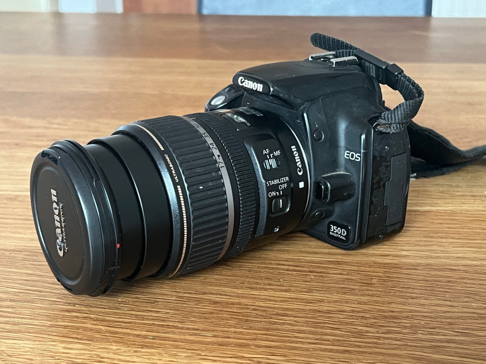 Canon EOS 350D met EFS 17-85mm IS lens en accessoires, Gebruikt, Spiegelreflex, Canon, Beeldstabilisatie