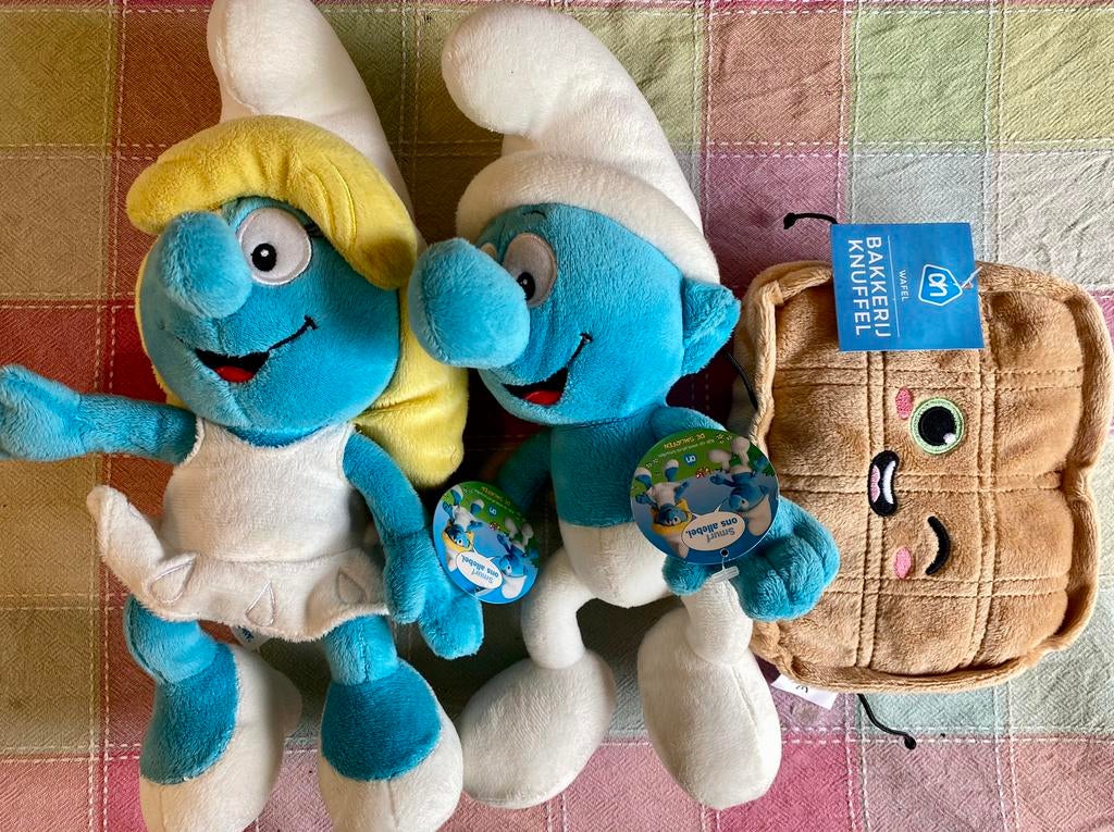 Albert Heijn smurfen knuffels, Verzamelen, Smurfen, Ophalen of Verzenden, Zo goed als nieuw, Verschillende Smurfen