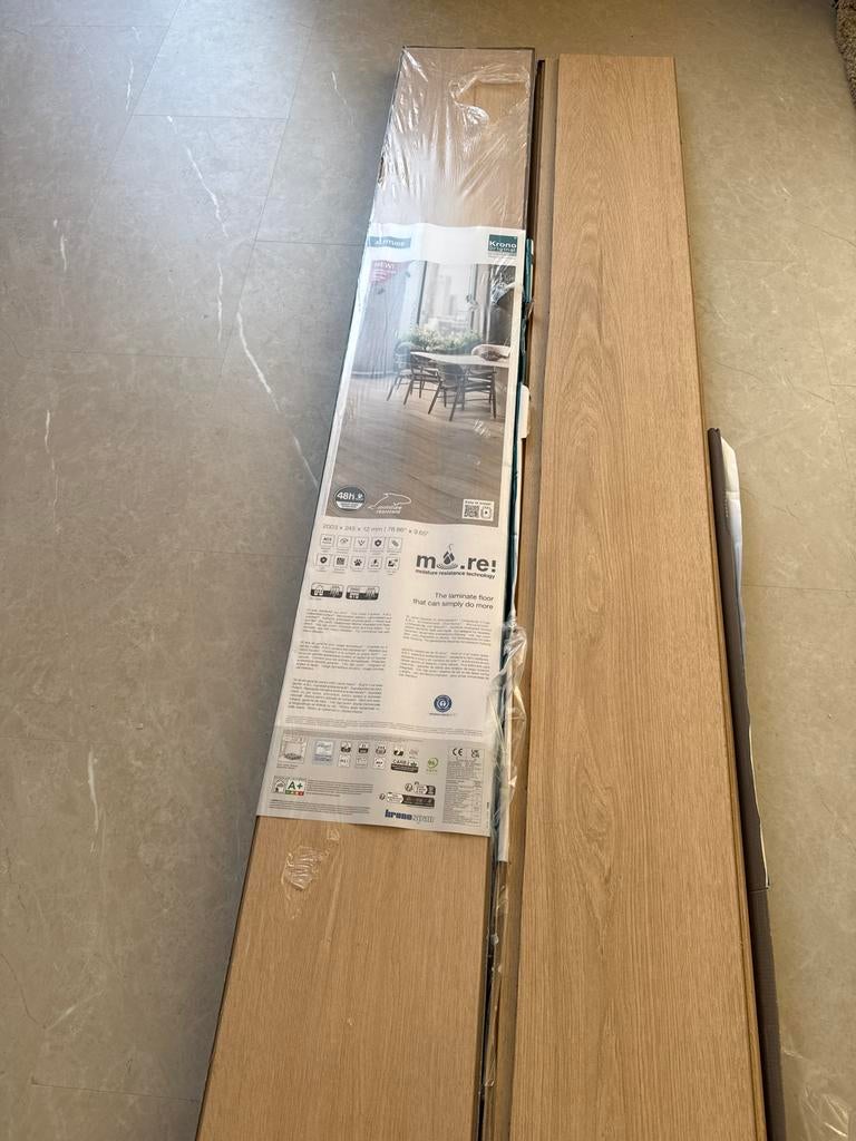 Nieuw Laminaat - Krono Original Altitude - Eiken Look, Ophalen, Bruin, Nieuw, Minder dan 10 m²