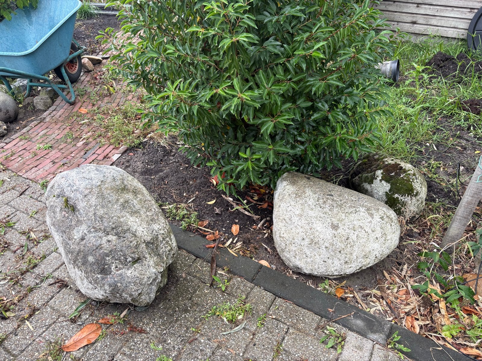 Grote natuurstenen keien voor tuin of landschapsinrichting, Tuin en Terras, Ophalen, Gebruikt, Graniet, Kei