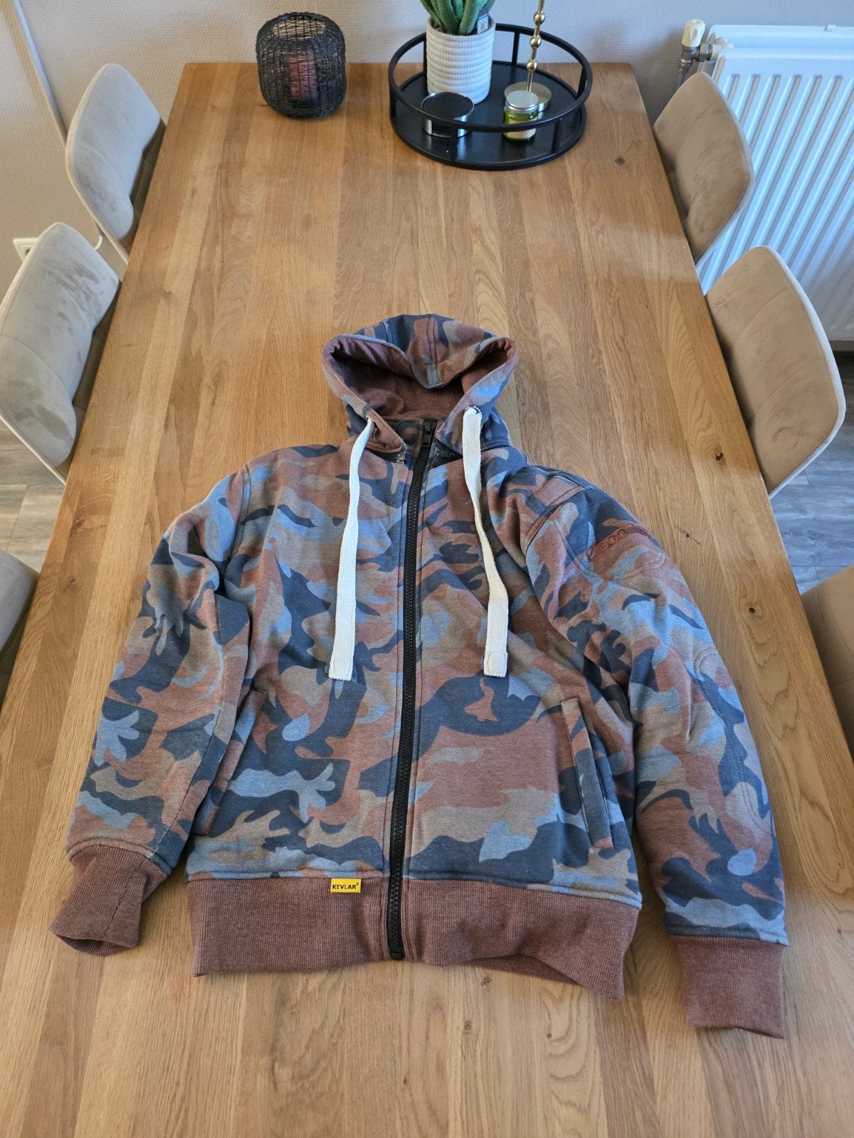 Booster Kevlar Motorhoodie Camo | Maat S | met rugprotector, Ophalen, Dames, Jas | textiel, Booster