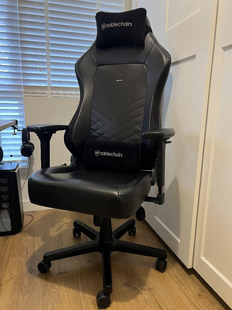 Noblechairs HERO Black Gamingstoel / Bureaustoel, Gaming bureaustoel, Zwart, Ophalen of Verzenden, Zo goed als nieuw