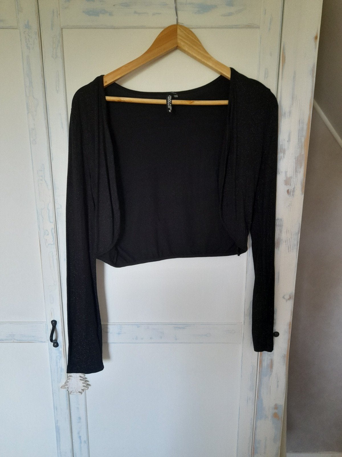 Zwart glitter vestje Coolcat maat 158/164, Meisje, Trui of Vest, Coolcat, Ophalen of Verzenden