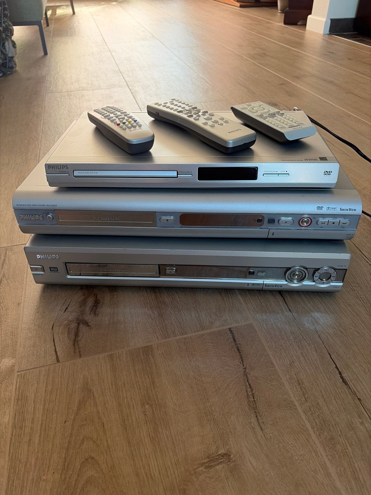 2 Philips DVD-recorders met afstandsbediening, Ophalen of Verzenden, Gebruikt, Dvd-speler, Philips