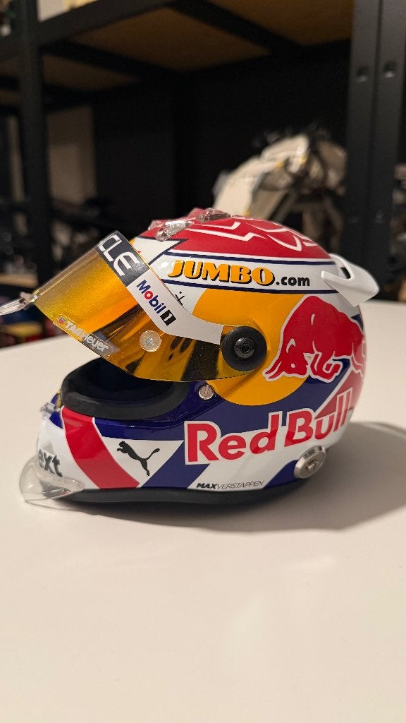 Max Verstappen Helm 1:2 Dutch GP 2022 ZGAN, Verzamelen, Ophalen of Verzenden, Zo goed als nieuw, Formule 1