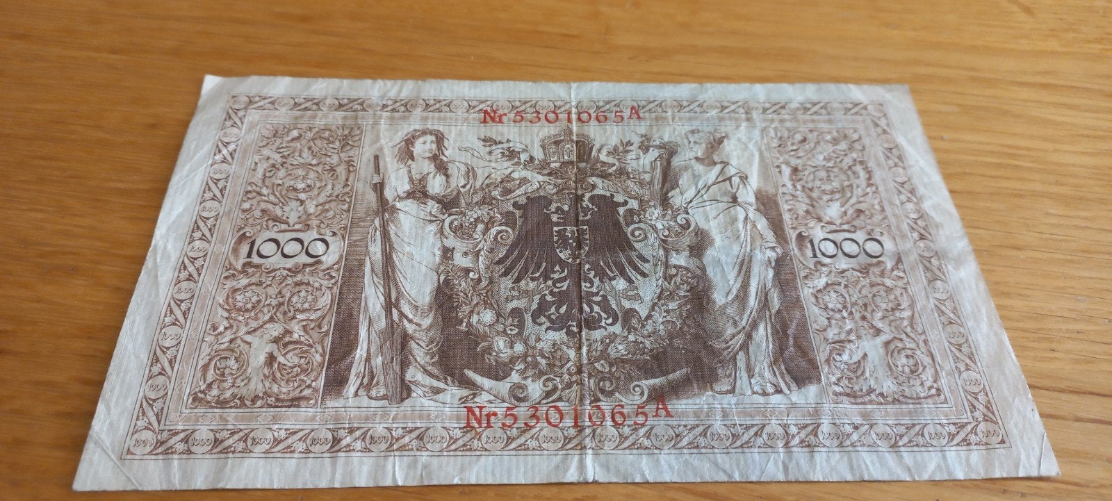 bankbiljet van 1000 Duitse mark uit 1910, Ophalen of Verzenden, Duitsland