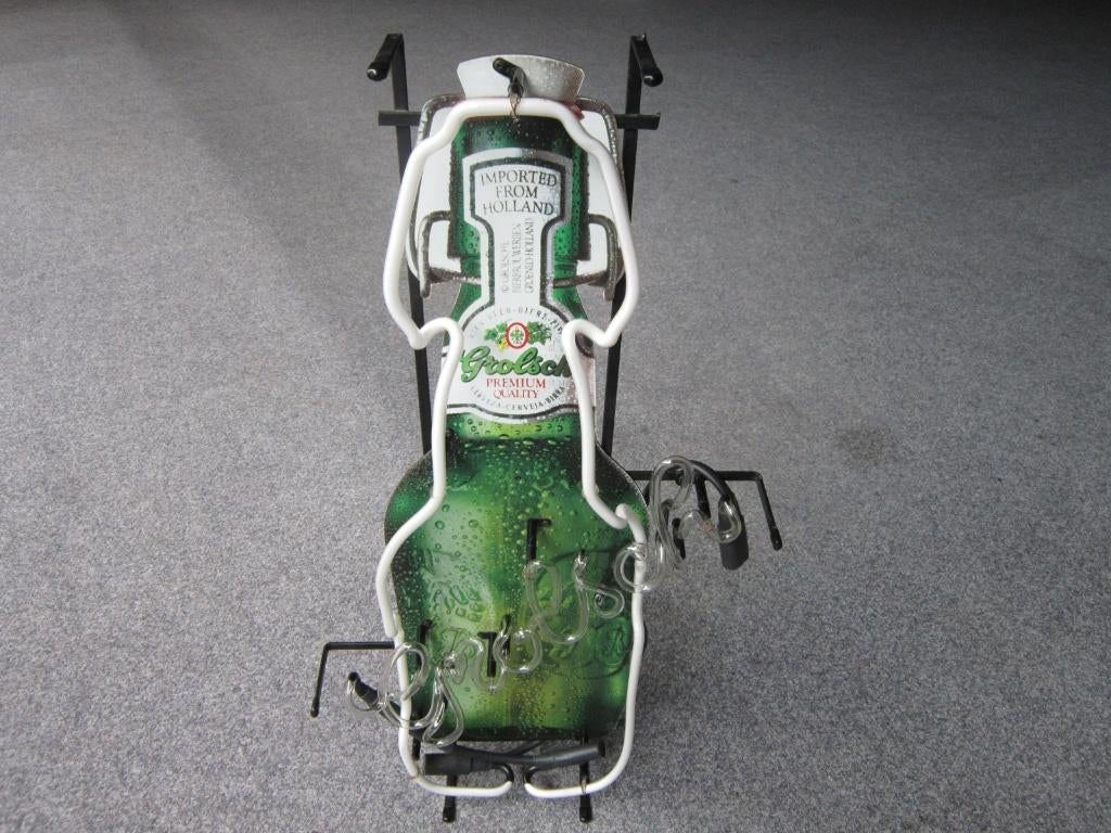 GROLSCH BIER NEON LICHTRECLAME, Ophalen, Zo goed als nieuw, Overige typen, Grolsch