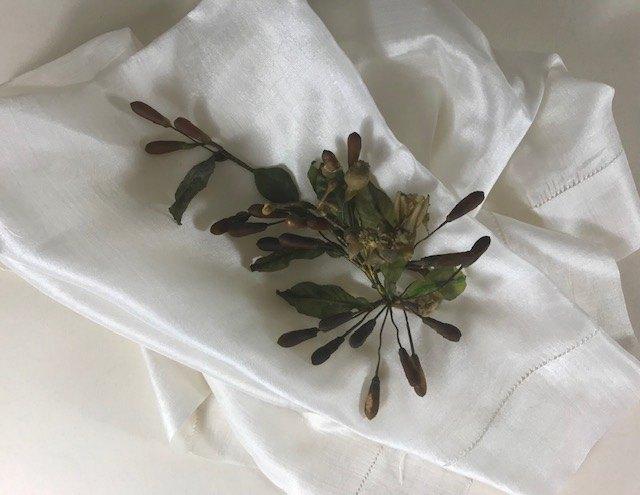 Antieke Franse corsage met wasbloemen Chapellerie Antique, Antiek en Kunst, Ophalen of Verzenden