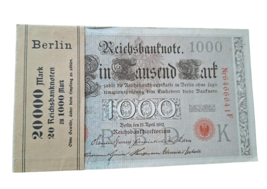 Duitsland 1000 Mark 1910 Reichsbanknote bundel 2.0