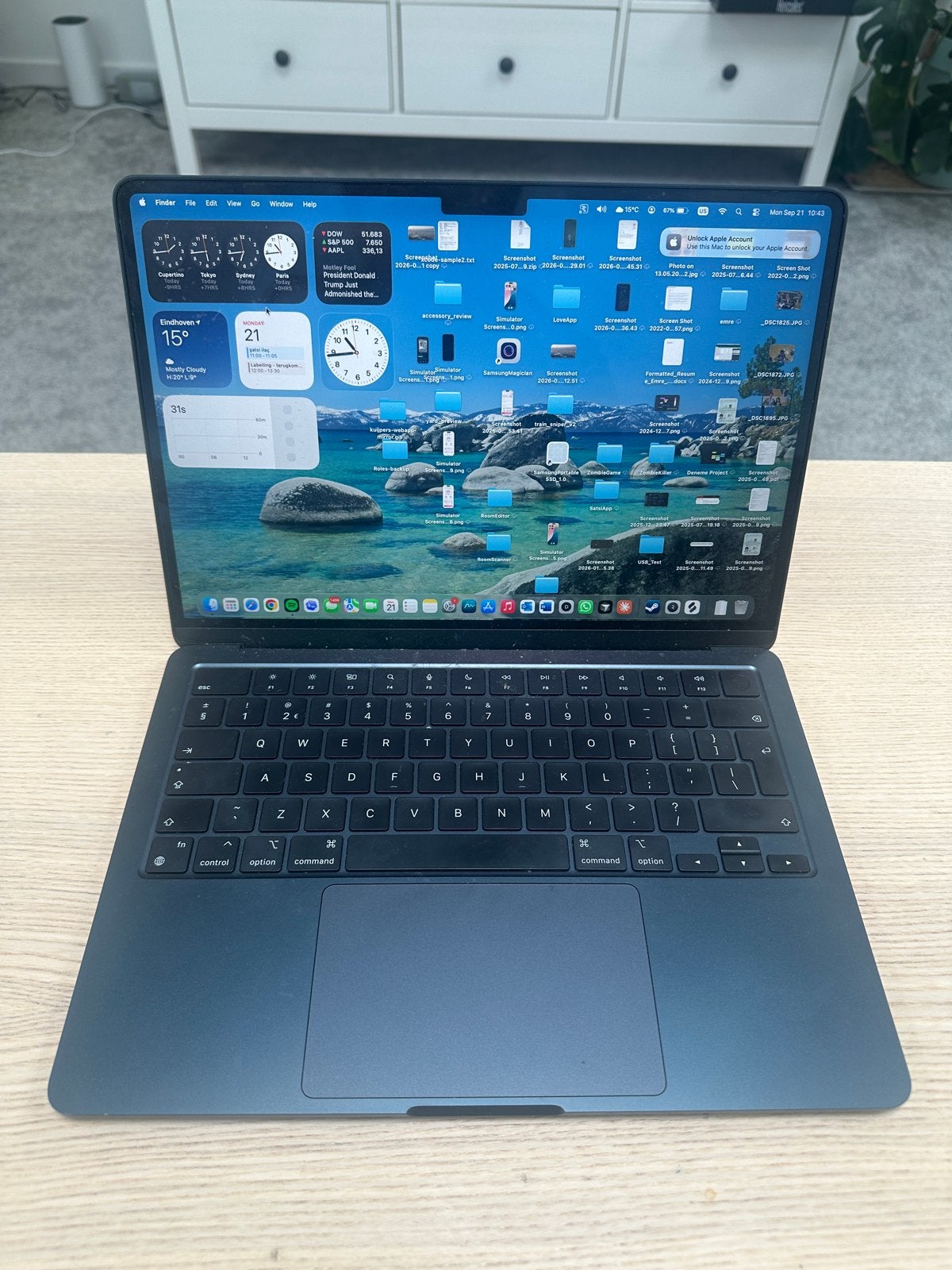 MacBook M3 8GB RAM 256GB Opslag - Uitstekende Staat
