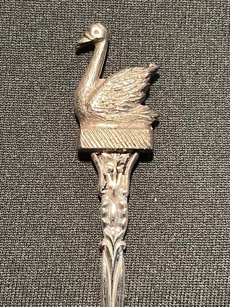 Lepeltje Zwaan., Antiek en Kunst, Antiek | Goud en Zilver, Ophalen of Verzenden