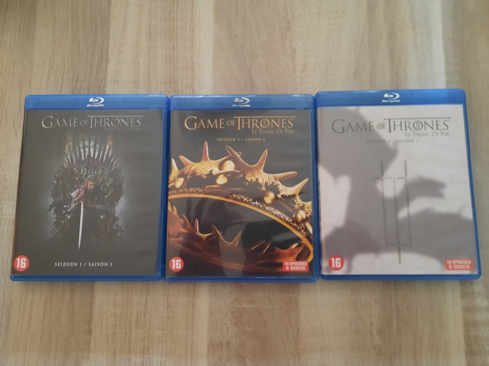 Game of Thrones seizoen 1,2,3 (blu-ray), Cd's en Dvd's, Blu-ray, Ophalen, Zo goed als nieuw, Tv en Series, Boxset