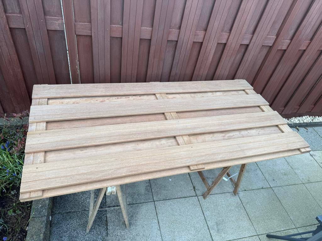 Hardhouten schutting deel 90x180, Tuin en Terras, Minder dan 3 meter, Ophalen of Verzenden, Hout, 1 tot 2 meter
