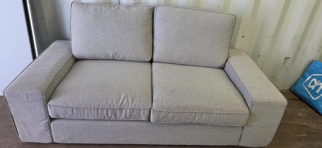 2x IKEA Kivik bank - lichtgrijs, zo goed als nieuw, Ophalen, 150 tot 200 cm, Tweepersoons, 75 tot 100 cm