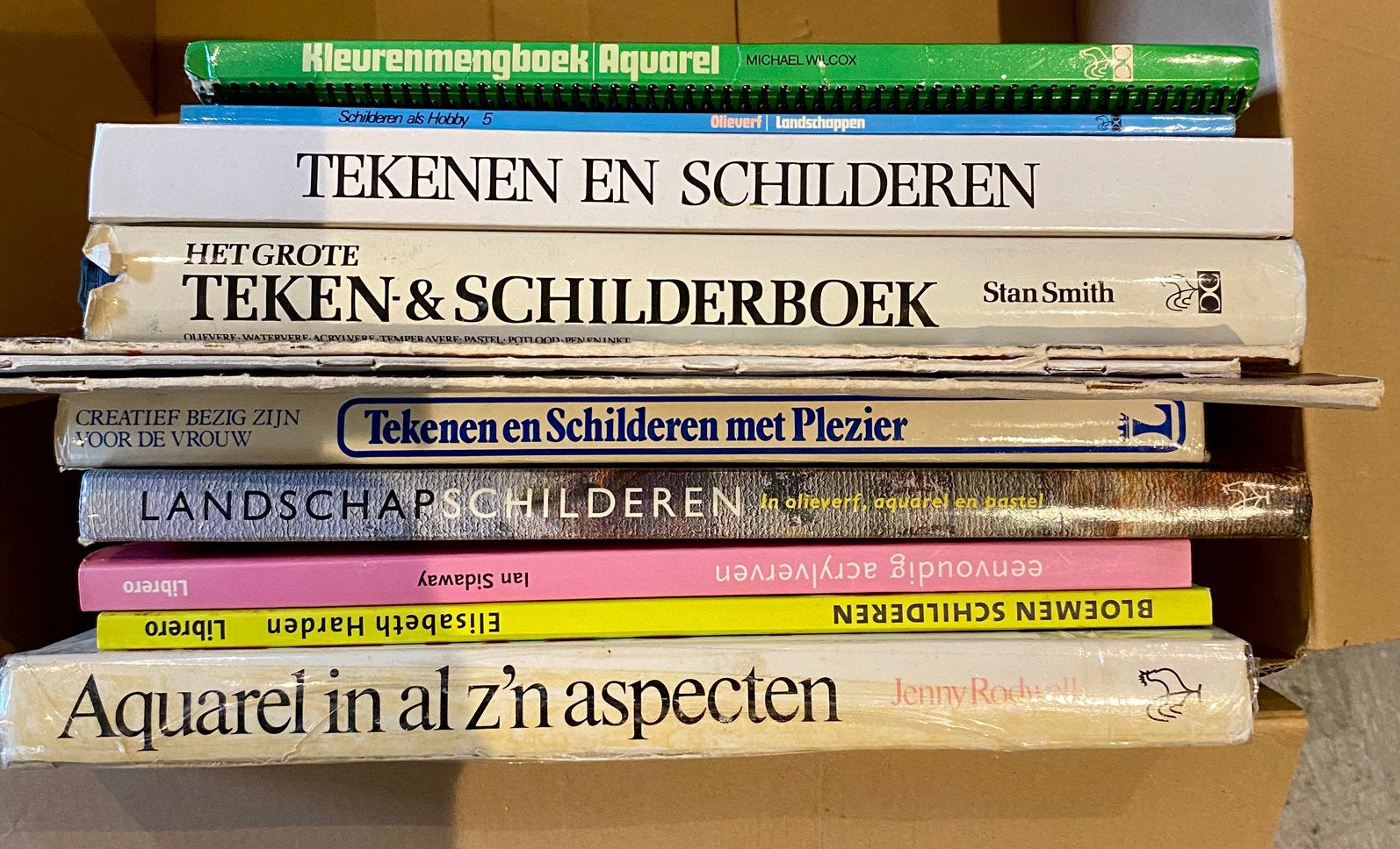 Verzameling schilder-, aquarel en tekenboeken, Boeken, Ophalen, Gelezen, Kunst en Cultuur