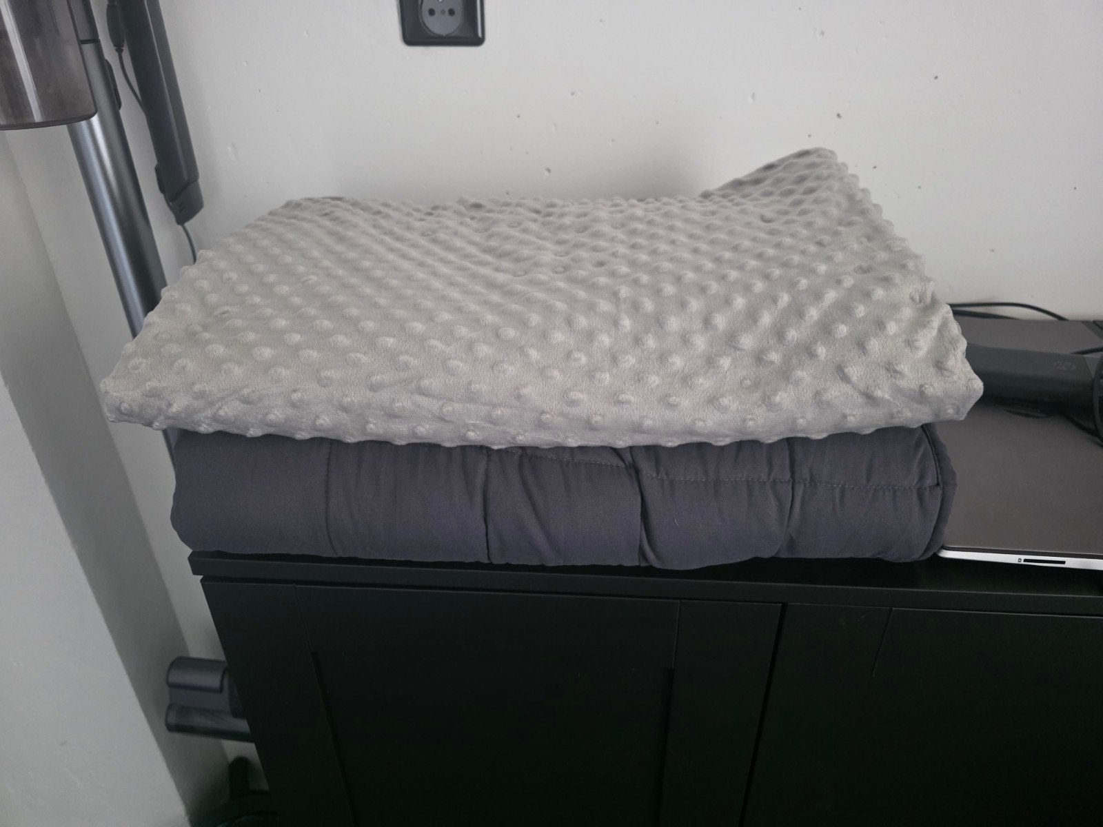 Verzwaringsdeken 7 kg met lichte grijze hoes, Ophalen of Verzenden, Zo goed als nieuw, Grijs