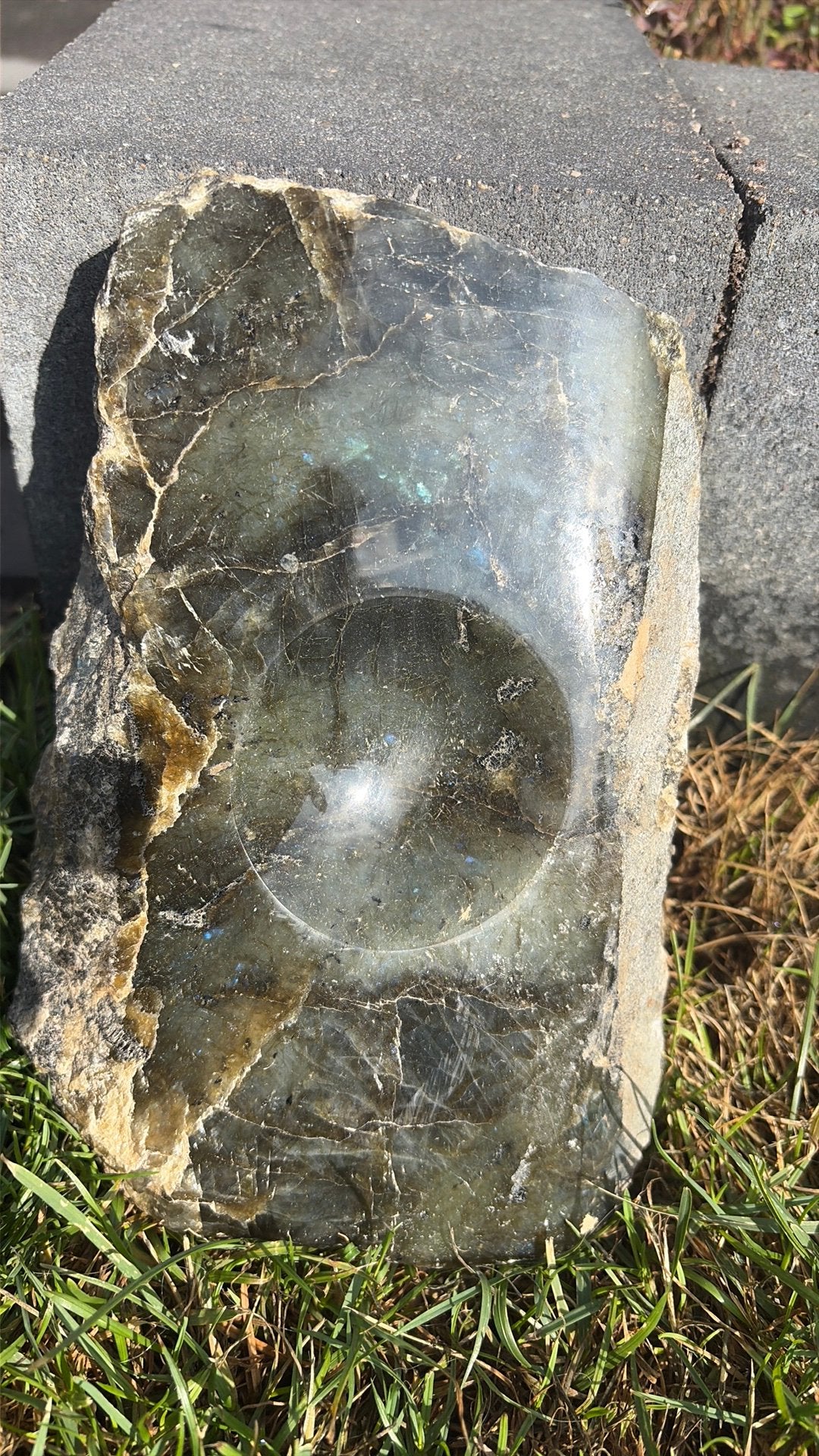 Labradorietachaal 1,9 kg, Ophalen of Verzenden, Mineraal