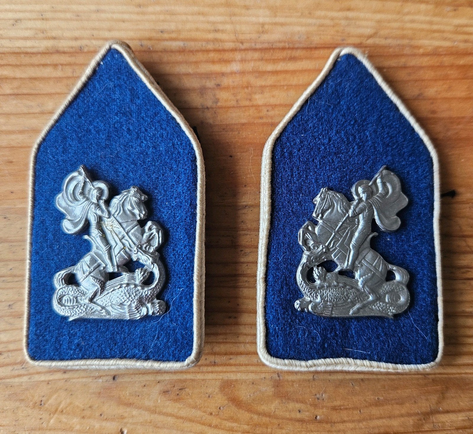 Set kraagpatten Huzaren van Sytzama, Ophalen of Verzenden, Landmacht, Nederland, Embleem of Badge
