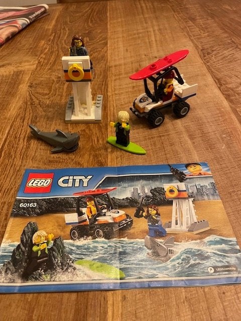 lego city 60163/64 kustwacht startset/reddingswatervliegtuig, Kinderen en Baby's, City, Lego, Inclusief instructies, Ophalen of Verzenden