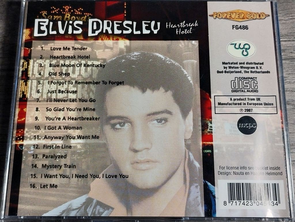 Elvis presley - Heartbreak Hotel, Ophalen of Verzenden, Zo goed als nieuw, Poprock