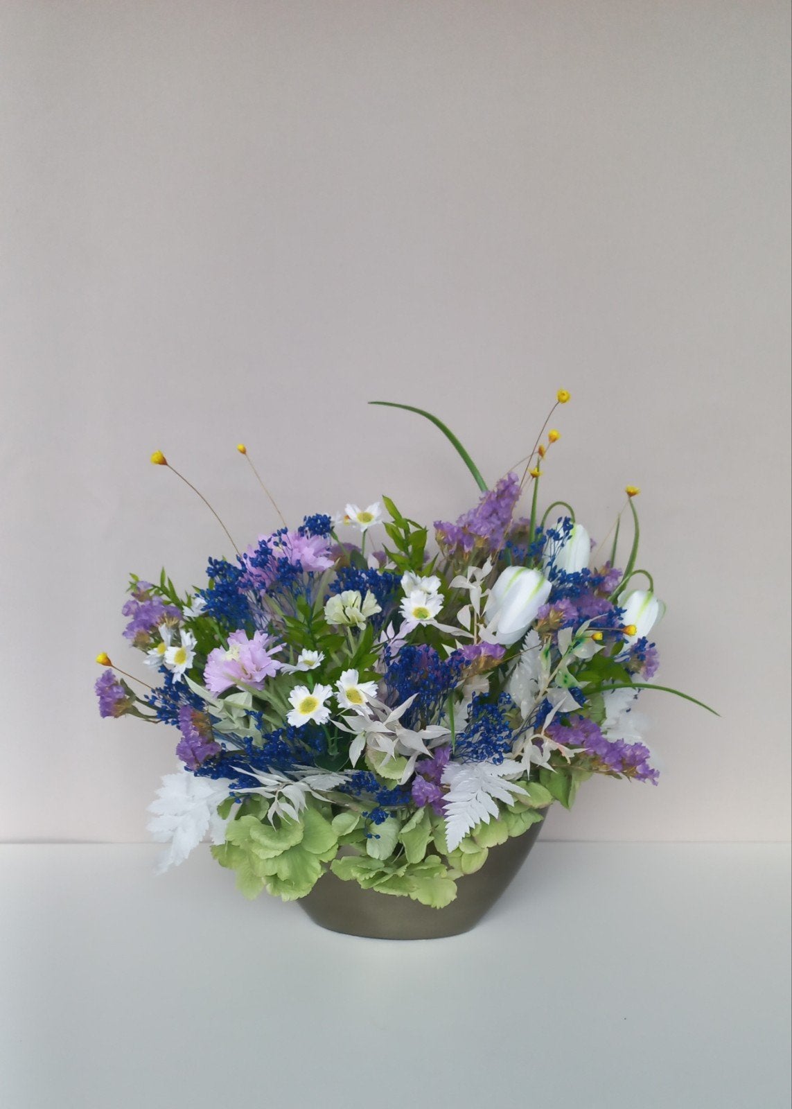 Prachtige droogbloemstukken - Diverse kleuren en stijlen, Huis en Inrichting, Met pot of vaas, Nieuw, Ophalen of Verzenden, Kunststof