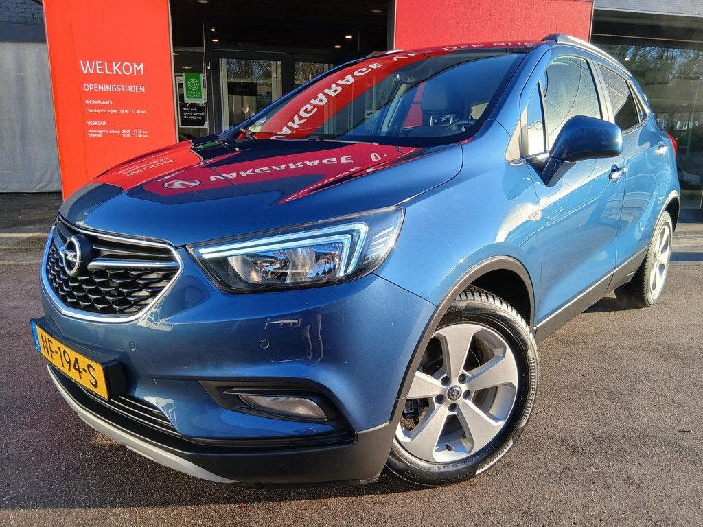 Opel Mokka X 1.4 Turbo Innovation Trekhaak, Auto's, Voorwielaandrijving, 12 maanden, Gebruikt, Blauw
