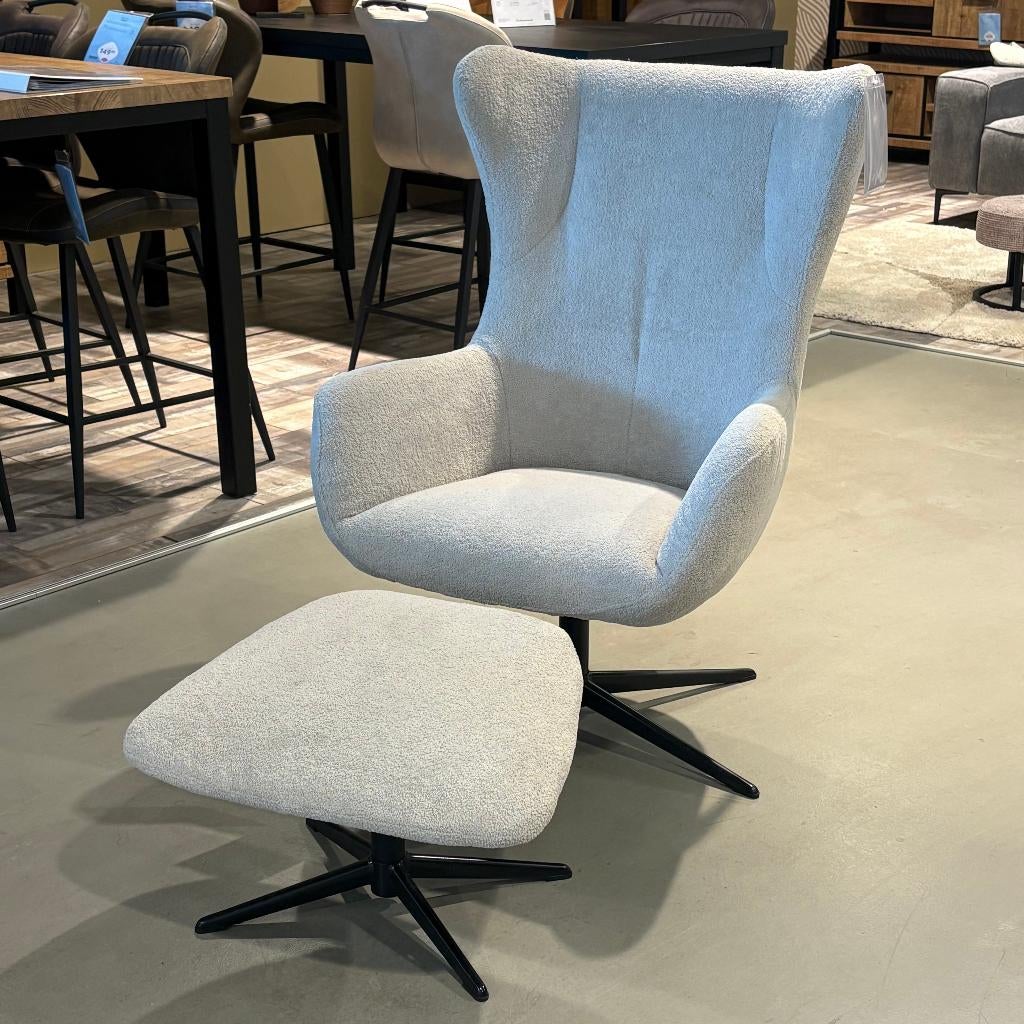 Draaifauteuil Renville Profijt Meubel, Ophalen, 75 tot 100 cm, Zo goed als nieuw, Stof