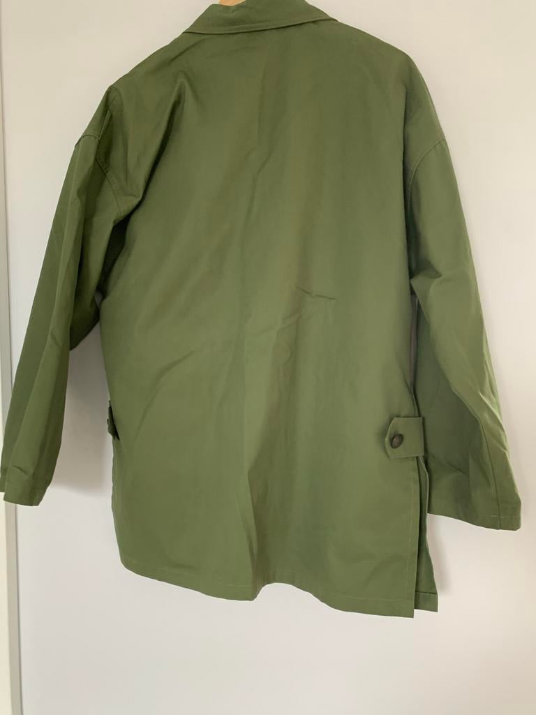 Groene Oversized Jas met Zakken - Maat M, Ophalen of Verzenden, Zo goed als nieuw, Maat 38/40 (M), Groen