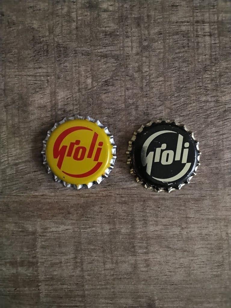 Grolsch groli bier dop geel en zwart, Ophalen of Verzenden, Nieuw, Flesje(s), Grolsch