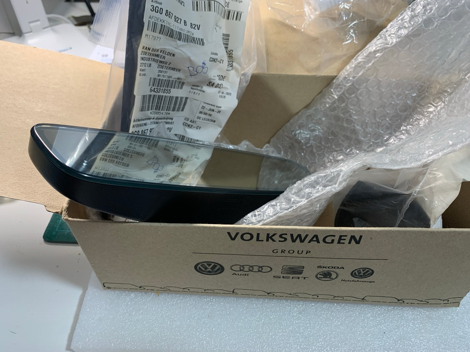 Volkswagen Binnenspiegel (3G0-857-511-AD-9B9), Ophalen of Verzenden, Nieuw, Volkswagen