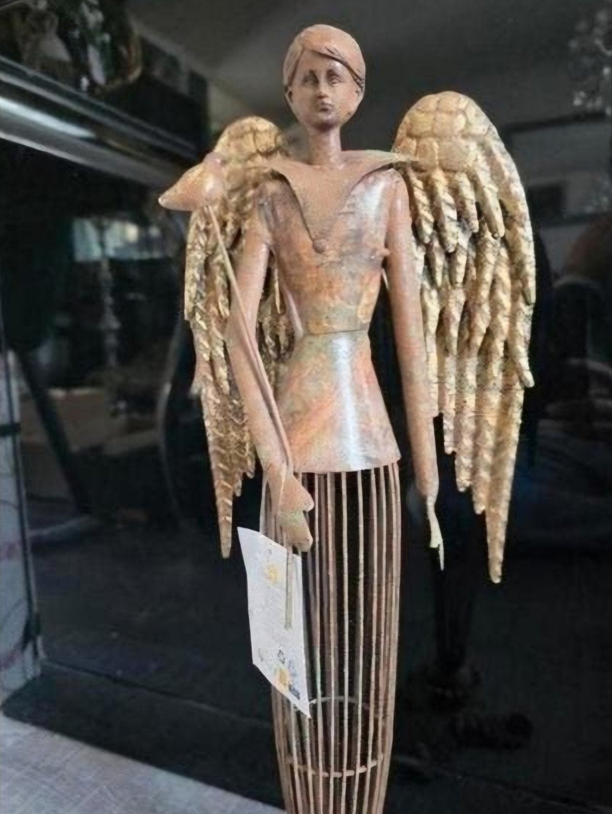 Prachtige decoratieve engel sculptuur, Verzamelen, Beelden en Beeldjes, Ophalen, Nieuw