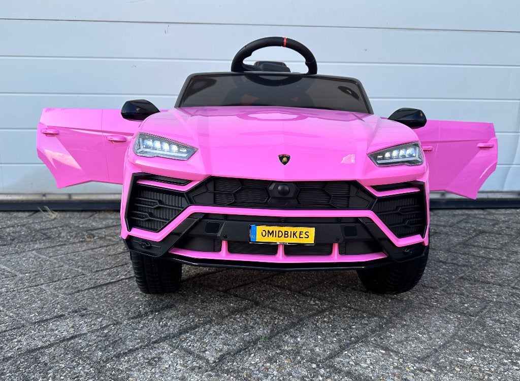 Lamborghini Urus 12v zwart RC - Leer - Rubberbanden - FM, Ophalen of Verzenden, Nieuw