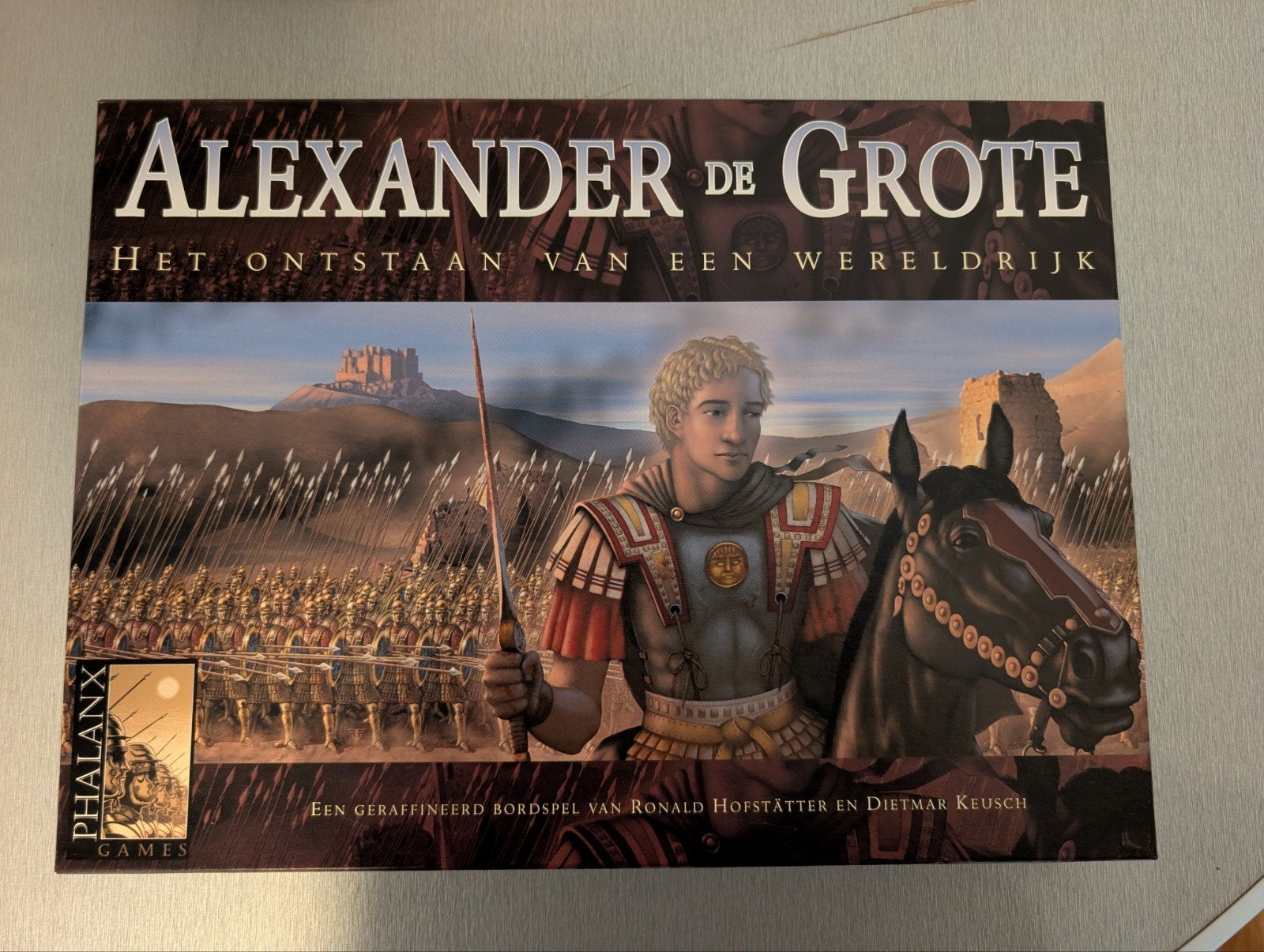 Alexander de Grote: Stichter van een Wereldrijk Bordspel, Drie of vier spelers, Ophalen of Verzenden, Zo goed als nieuw, Phalanx Games