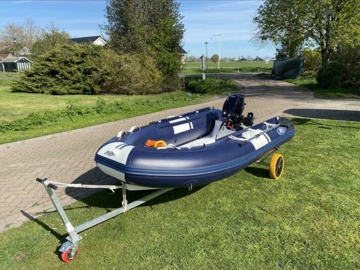Hibo polyester RIB  3.00 meter met Tohatsu 6 pk, Watersport en Boten, Motorboten en Motorjachten, Overige merken, Gebruikt, Buitenboordmotor