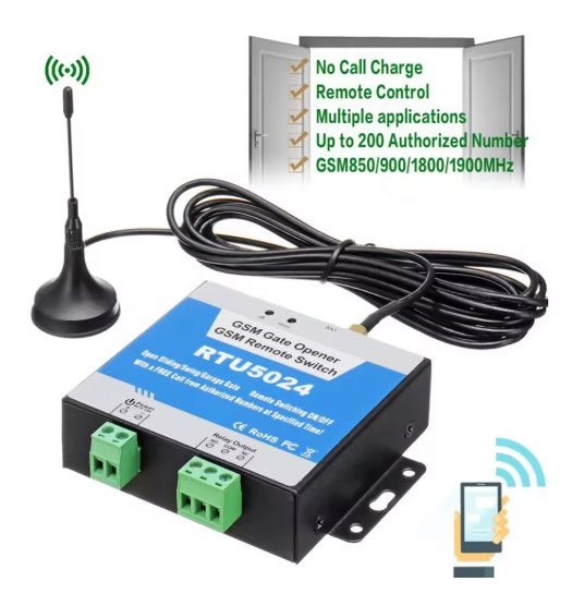 RTU5024 GSM (garagedeur, poort)Opener Relais nieuw met sim, Ophalen, Draadloos, Nieuw, Gsm-module