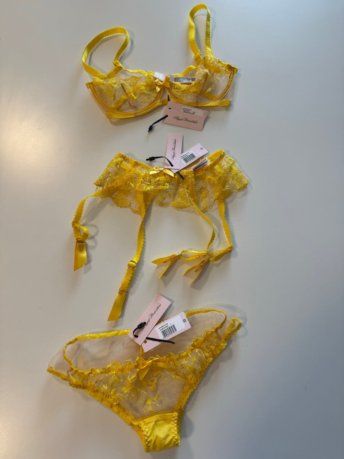 Agent Provocateur Jayce Lingerieset - Geel, Ophalen of Verzenden, Geel, Setje